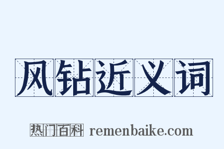 风钻近义词是什么意思的图片